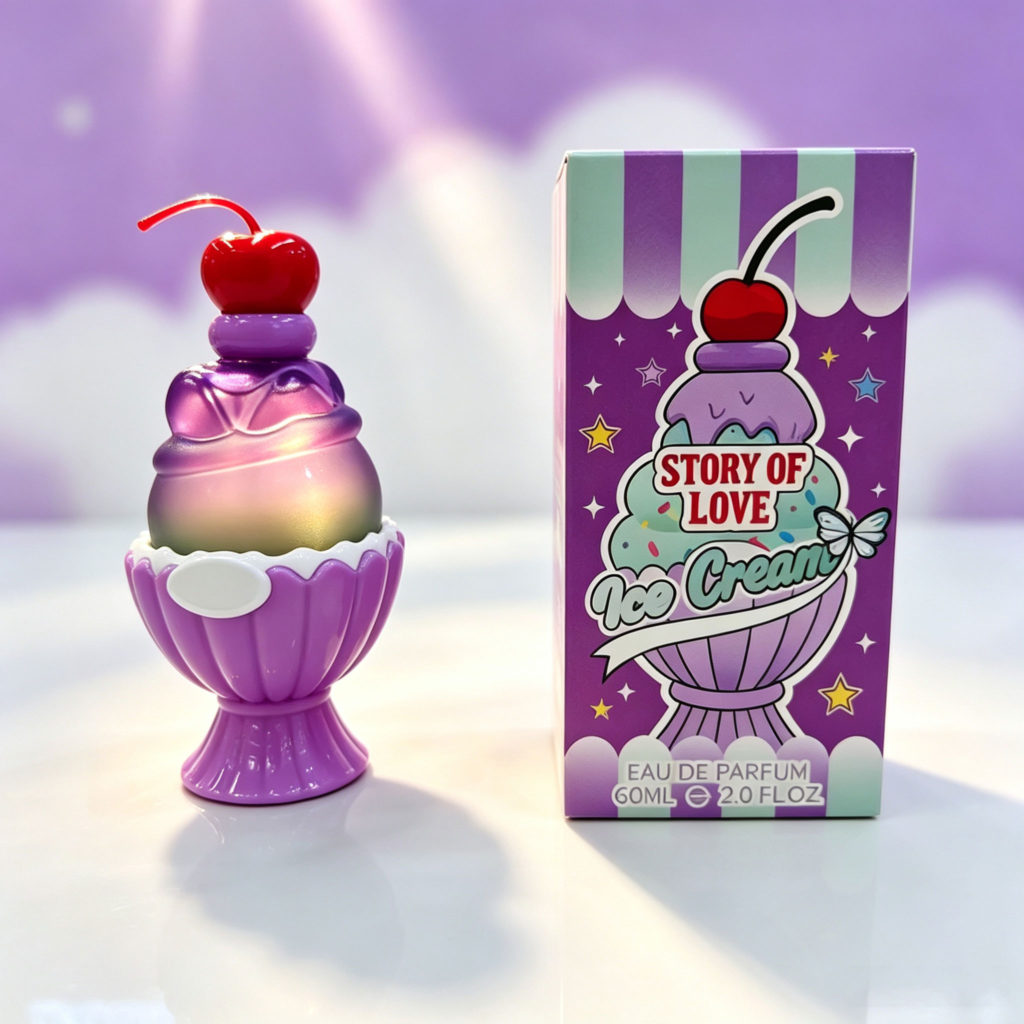 Perfume Fragrance Bottle - Lindo Eau de Parfum con Forma