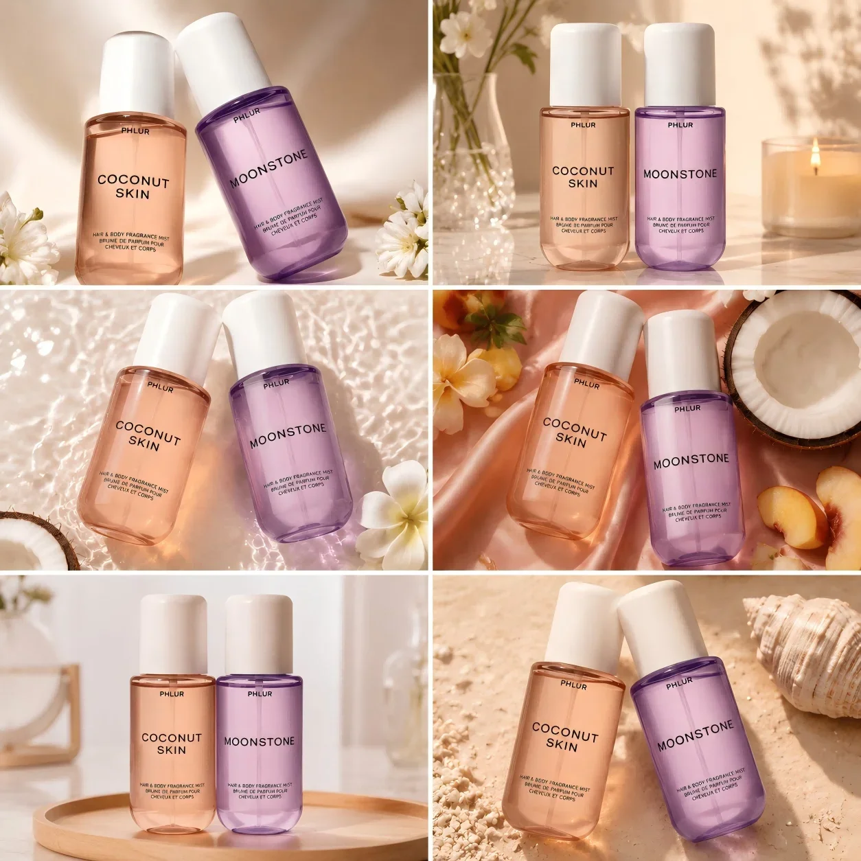 Fragrance Long Lasting Perfume - PHLUR Coconut Skin & Moonstone Set