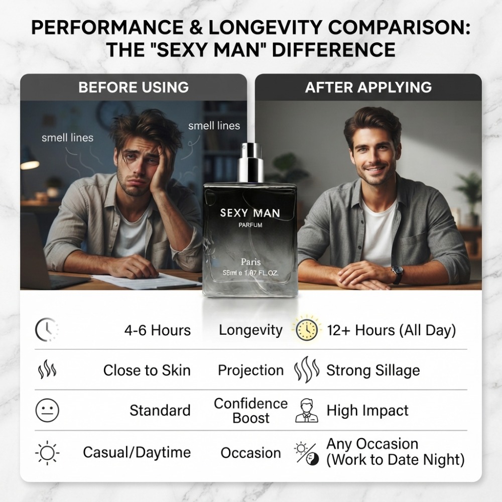Perfume Masculino Sexy de 55 m - Perfume Fragrance Enhancer reseña y precio